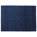 Fair Furniture 140x100cm Tapis en coton bleu indigo, tissé à la main, colorant naturel