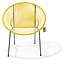 Silla Acapulco Chaise de salle à manger Luna jaune