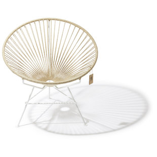 Condesa Hemp chair 100% natural, white frame