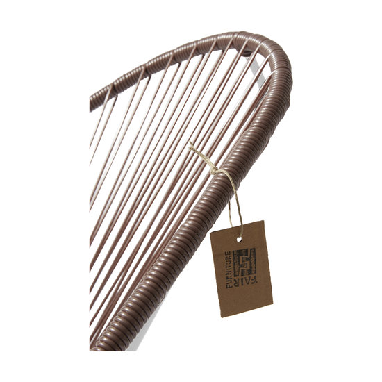 Silla Acapulco Acapulco stoel taupe metallic, wit frame