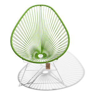 Acapulco Stuhl olivgrün, weißes Gestell