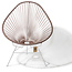 Silla Acapulco Acapulco chair taupe metallic, white frame