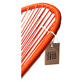 Silla Acapulco Acapulco stoel oranje met wit frame