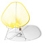 Silla Acapulco Acapulco chair canary yellow, white frame