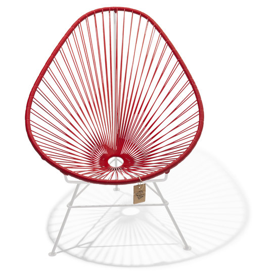 Silla Acapulco Acapulco stoel rood met wit frame