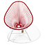 Silla Acapulco Acapulco chair red with white frame