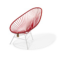 Silla Acapulco Acapulco stoel rood met wit frame
