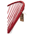 Silla Acapulco Fauteuil Acapulco rouge avec cadre blanc