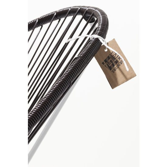 Silla Acapulco Acapulco stoel chocolade bruin met wit frame