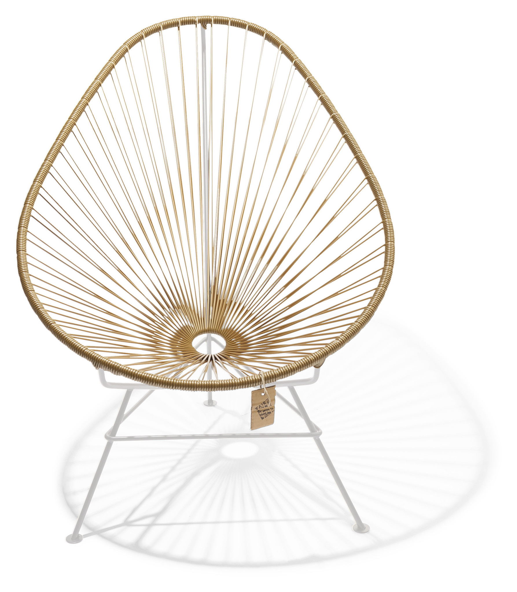 Original Acapulco chair gold, white frame The Original Acapulco chair