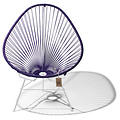 Silla Acapulco Acapulco stoel paars met wit frame