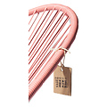 Silla Acapulco Handmade Acapulco chair salmon pink, white frame