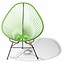 Silla Acapulco Fauteuil Acapulco vert pomme, fabriqué à la main au Mexique