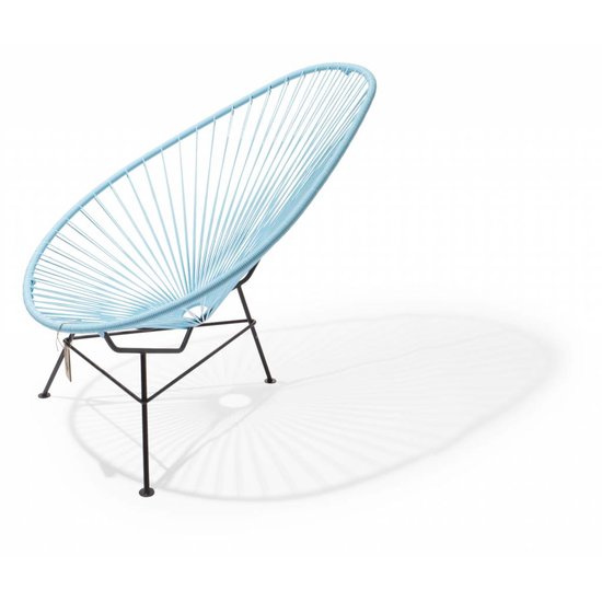 Silla Acapulco Silla Acapulco azul pastel, hecha a mano