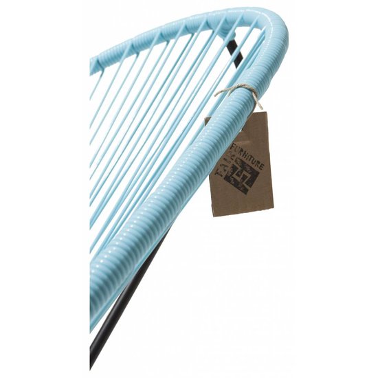 Silla Acapulco Silla Acapulco azul pastel, hecha a mano