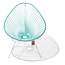 Silla Acapulco Acapulco chair turquoise light, white frame
