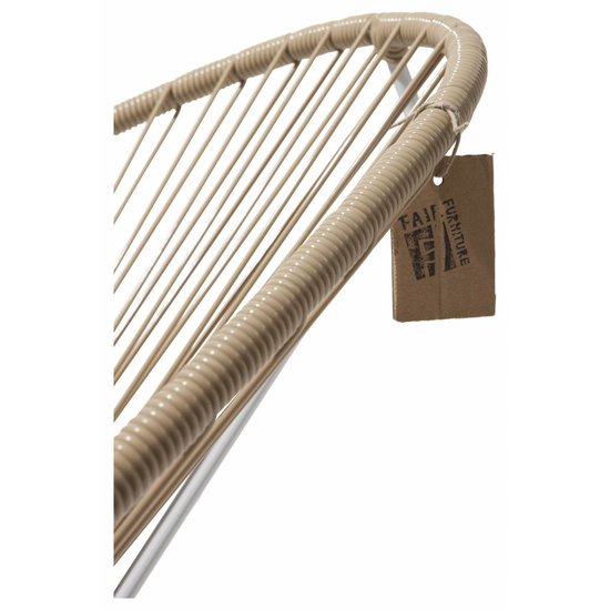 Silla Acapulco Acapulco stoel beige, wit frame
