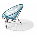 Silla Acapulco Condesa chair petrol blue with black frame