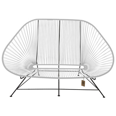 Acapulco sofa canapé blanc, adapté pour 2 personnes