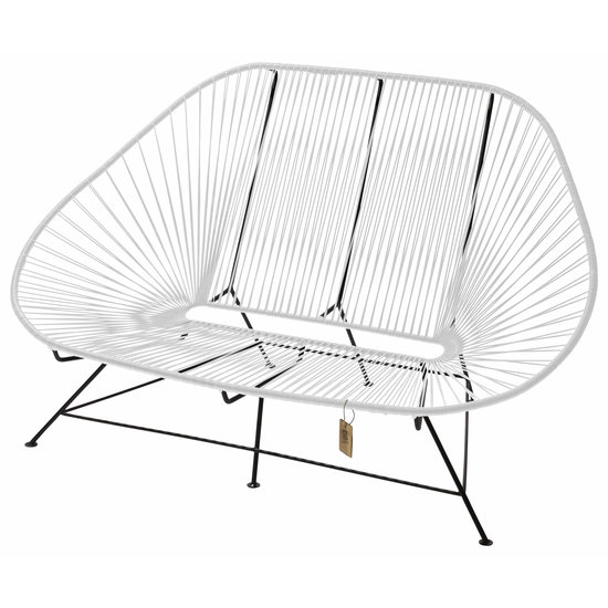 Silla Acapulco Acapulco Zweisitzer Sofa weiß, geeignet für 2 bis 3 Personen