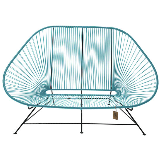 Silla Acapulco Sofa Acapulco azul petróleo, para 2 personas