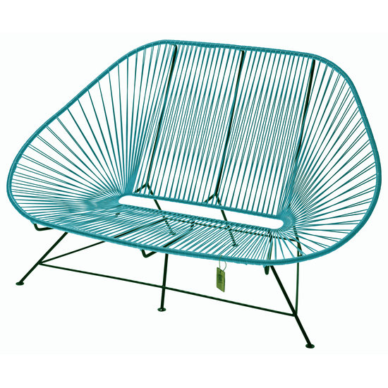 Silla Acapulco Acapulco 2 Seater Sofa petrol blue, suitable for 2 to 3 people