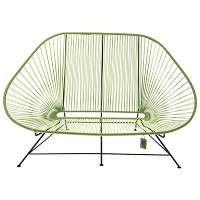 Acapulco sofa canapé vert olive, adapté pour 2 personnes