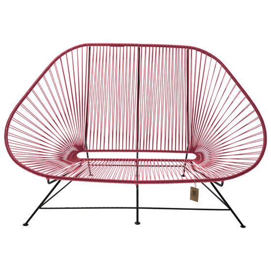 Silla Acapulco Sofa Acapulco rojo, para 2 personas