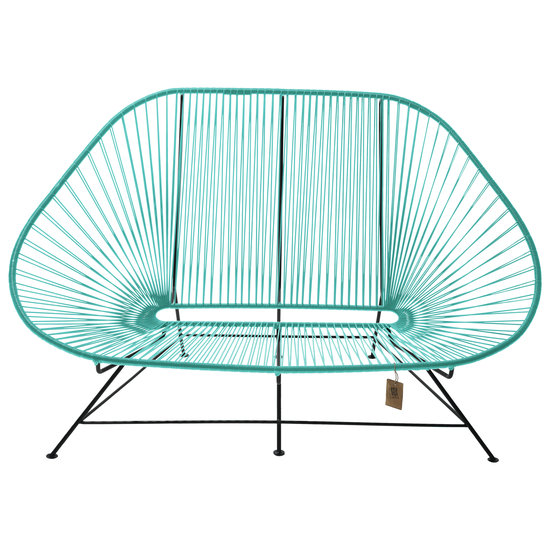 Silla Acapulco Acapulco panchina turchese, adatta per 2 o 3 persone