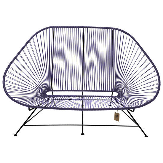 Silla Acapulco Sofa Acapulco morada, para 2 personas