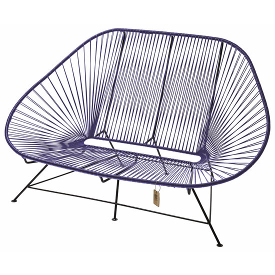 Silla Acapulco Sofa Acapulco morada, para 2 personas