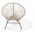 Silla Acapulco Fauteuil lounge Condesa beige