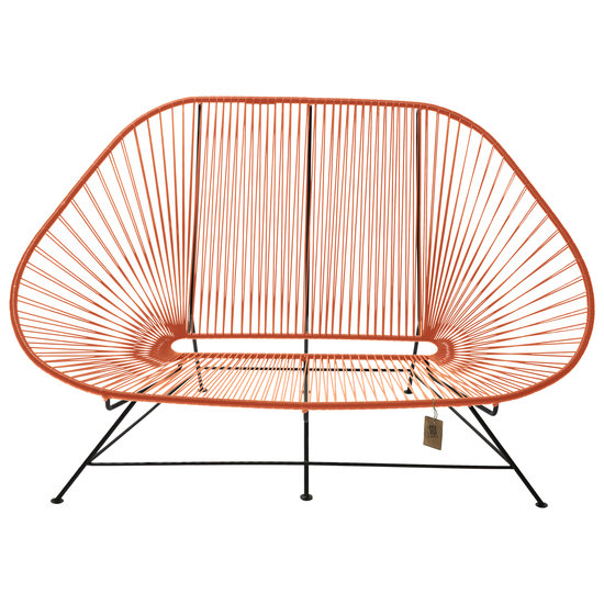 Silla Acapulco Acapulco sofa canapé orange, adapté pour 2 personnes