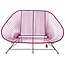 Silla Acapulco Acapulco sofa canapé violet vin, adapté pour 2 personnes