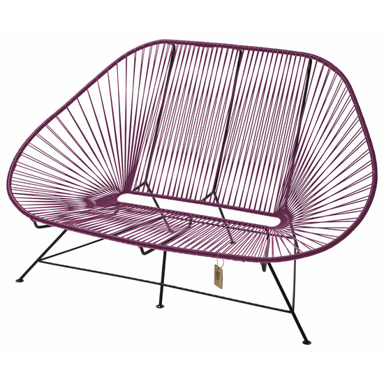 Silla Acapulco Acapulco 2 Seater Sofa violet wine, suitable for 2 to 3 people