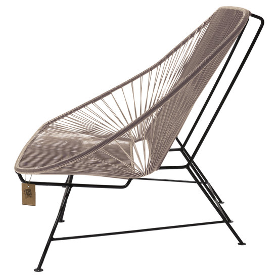 Silla Acapulco Acapulco 2-zitsbank taupe metallic, geschikt voor 2 tot 3 personen