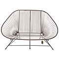 Silla Acapulco Sofa Acapulco chocolate, para 2 personas