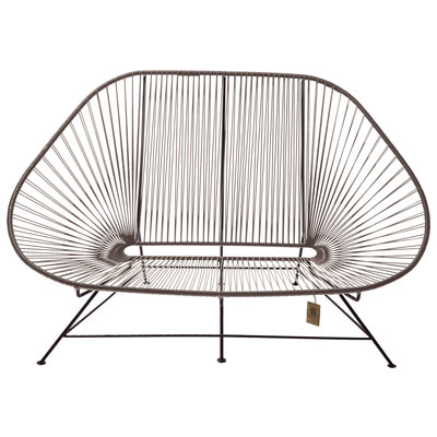 Acapulco sofa canapé chocolat, adapté pour 2 personnes