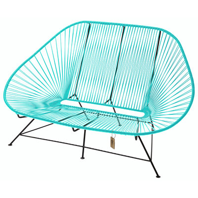 Acapulco Zweisitzer Sofa helltürkis, geeignet für 2 bis 3 Personen