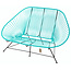 Silla Acapulco Acapulco 2 Seater Sofa light turquoise, suitable for 2 to 3 people