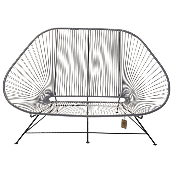 Silla Acapulco Sofa Acapulco gris plateado, para 2 personas