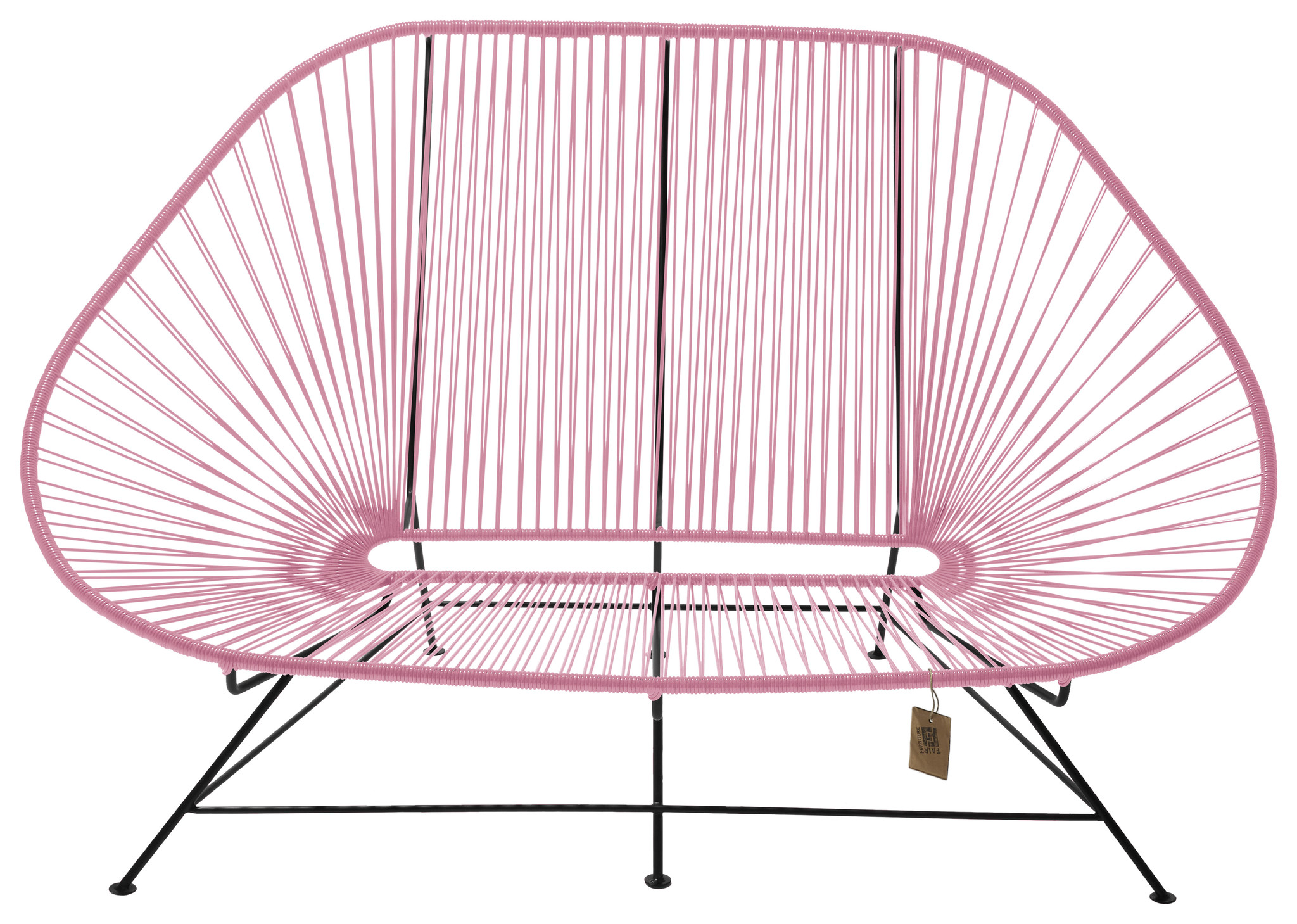 Acapulco sofa canapé rose pastel, adapté pour 2 personnes | *Le fauteuil  Acapulco authentique*