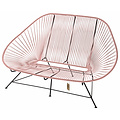 Silla Acapulco Acapulco Zweisitzer Sofa pastellrosa, geeignet für 2 bis 3 Personen