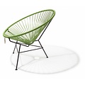 Silla Acapulco Condesa chair olive green with black frame