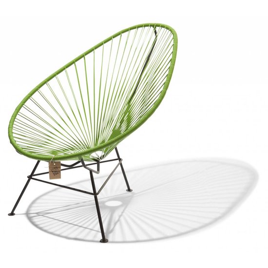 Silla Acapulco Fauteuil Acapulco vert olive, faite à la main au Mexique - Amovible