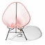 Silla Acapulco Fauteuil Acapulco rose saumon, faite à la main au Mexique - Amovible