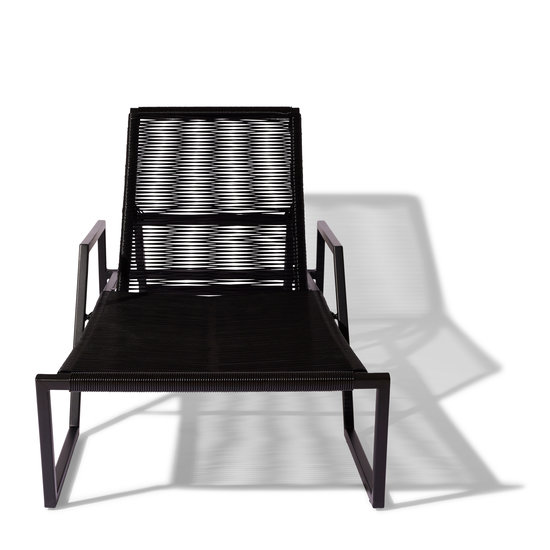 Silla Acapulco Bain de soleil Solas noir, respaldo plegable