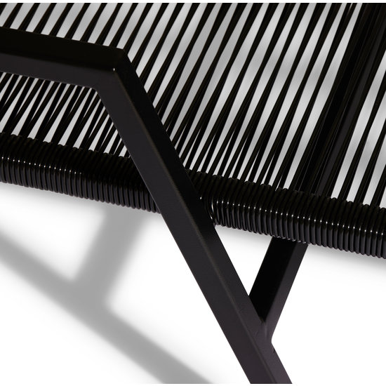 Silla Acapulco Bain de soleil Solas noir, respaldo plegable