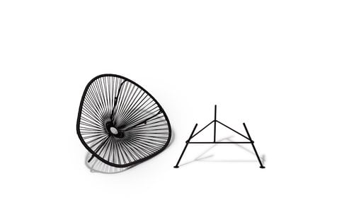 The classic Acapulco chair in a detachable version