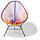 Fauteuil Acapulco multicolore